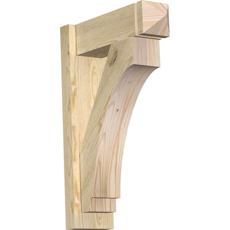 Ekena Millwork Imperial Rough Sawn Arts and Crafts Outlooker, Douglas Fir, 6"W x 18"D x 26"H OUT06X18X26IMP03RDF